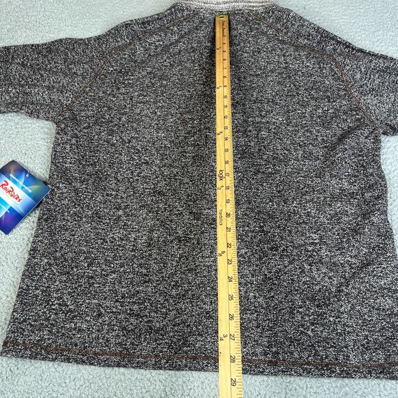 Rail Riders Hemp Sweater Mens L Brown Cotton 1/4 Zip Pullover Sweatshirt Hiking - Picture 8 of 13